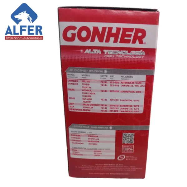 Filtro de aceite Gonher G3744 - Imagen 3