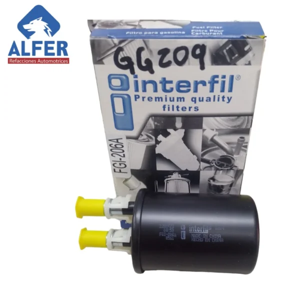 Filtro de gasolina Interfil FGI-206A = GG209 - Imagen 2