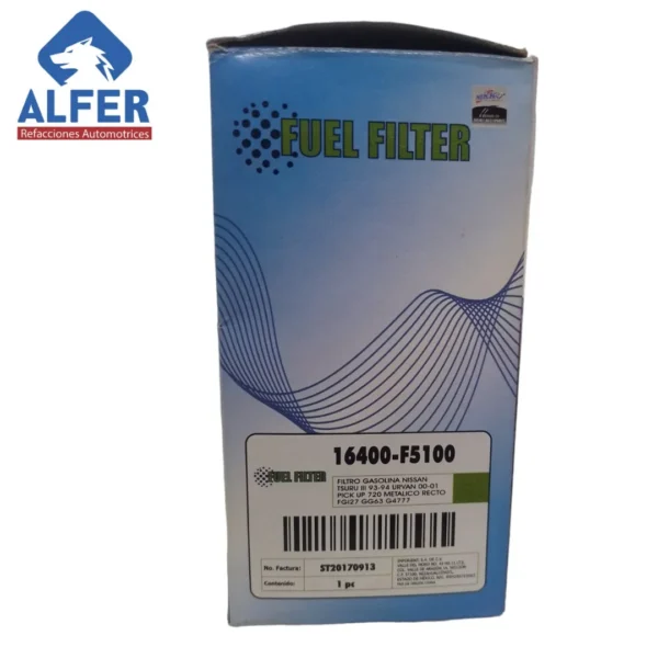 Filtro de gasolina Fuel Filter 16400-f5100 = GG63 - Imagen 3