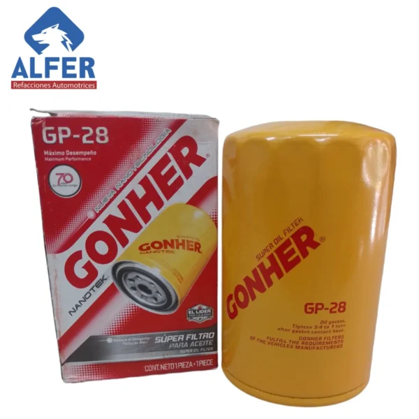 Filtro de aceite Gonher GP28