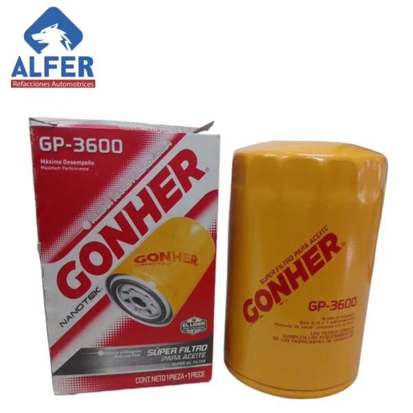 Filtro de aceite Gonher GP3600