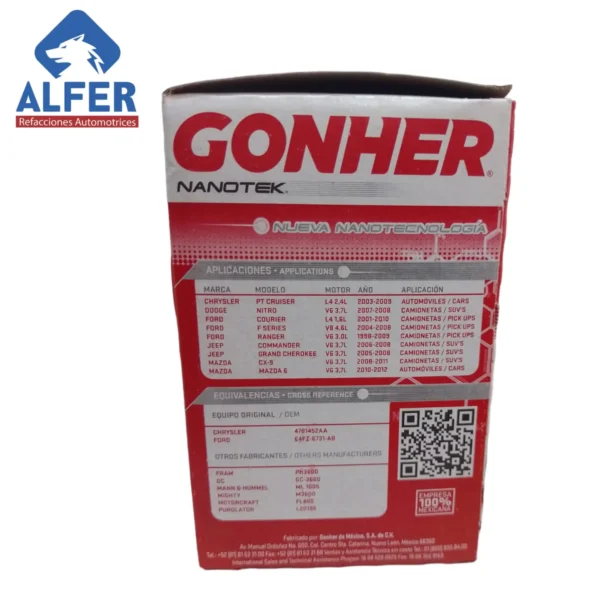 Filtro de aceite Gonher GP3600 - Imagen 3