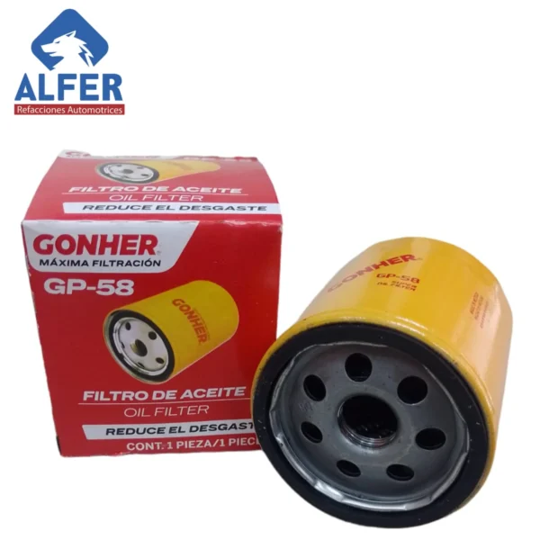 Filtro de aceite Gonher GP58 - Imagen 2