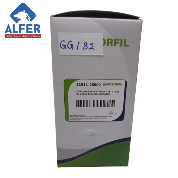 Filtro de gasolina Motorfil 31911-25000 = GG182 - Imagen 3