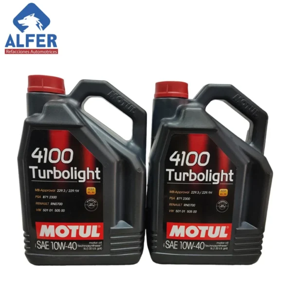 Garrafa de aceite Motul 10 W 40