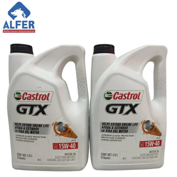 Garrafa de aceite Castrol 15 W 40