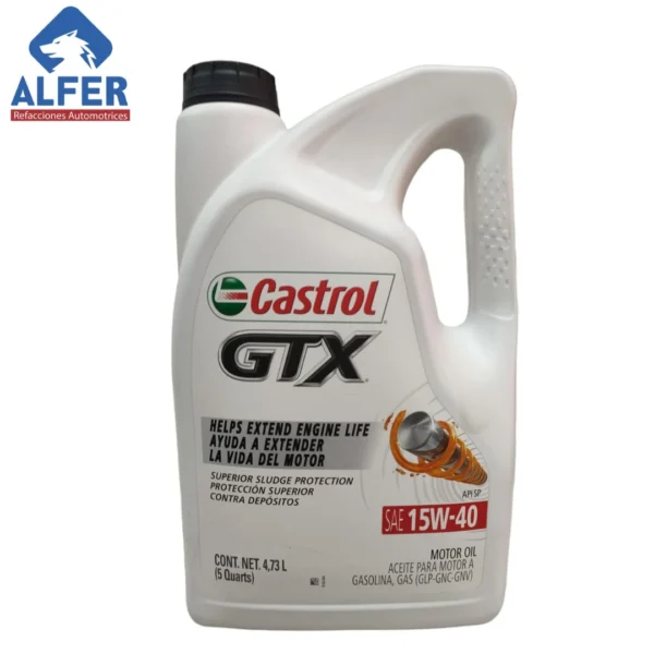 Garrafa de aceite Castrol 15 W 40 - Imagen 2