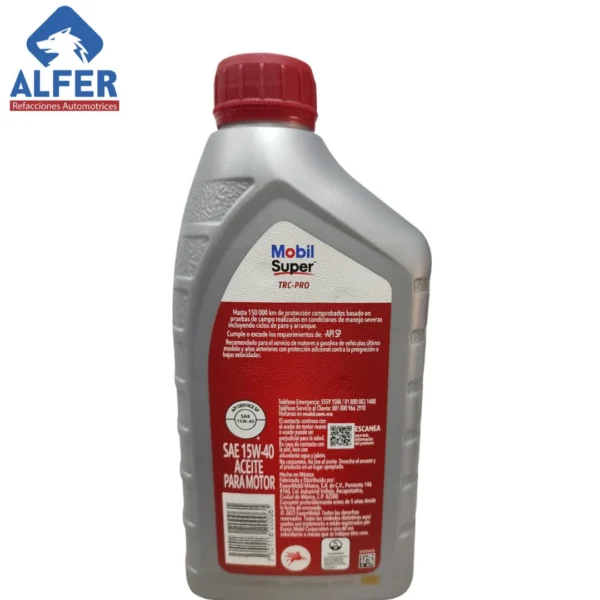 Aceite Mobil 15 W 40 - Imagen 3