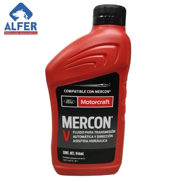 Fluido para transmisión automática y dirección asistida hidráulica Mercon V 946ml - Imagen 2