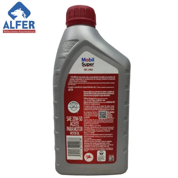 Aceite Mobil 20 W 50 - Imagen 3