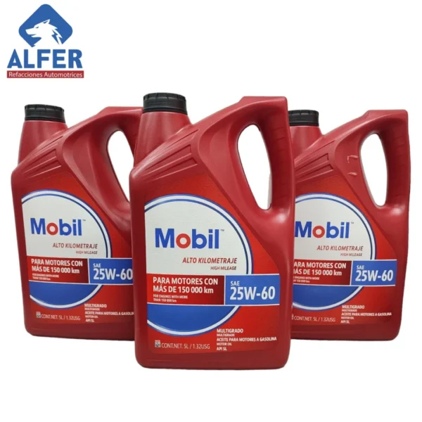 Garrafa de aceite Mobil 25w-60