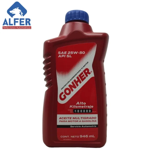 Aceite Gonher 25w-50 - Imagen 2