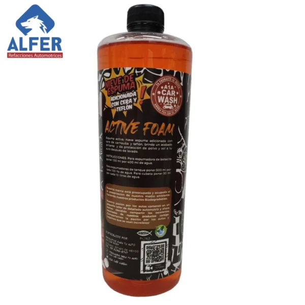 Shampoo Active Foam Nieve espuma con cera 1L A1A - Imagen 2