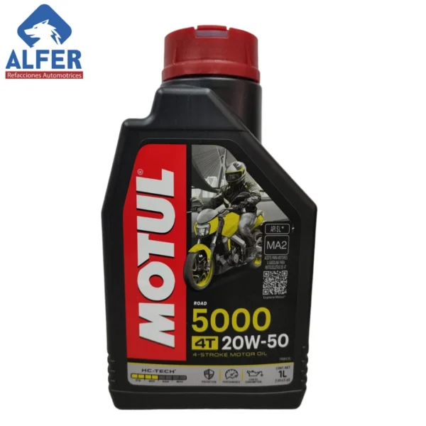 Aceite para moto 20 W 50 Motul 5000 - Imagen 2