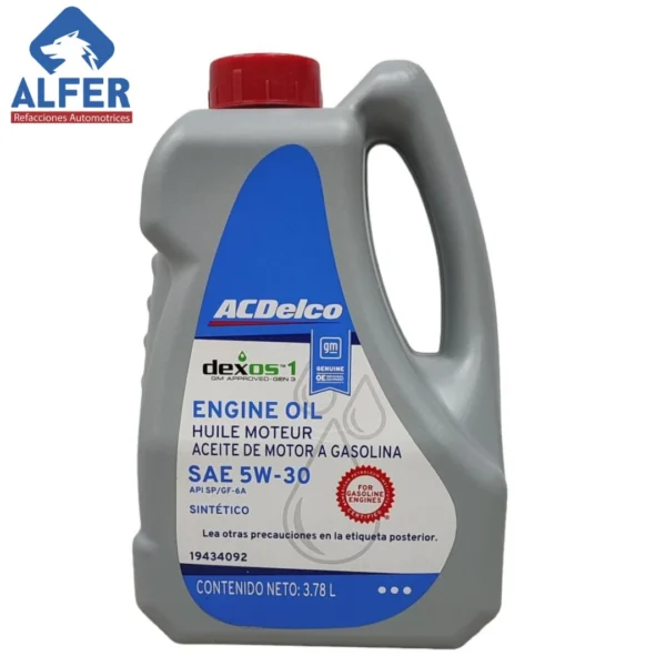 Garrafa de aceite ACDelco 5w-30 - Imagen 2