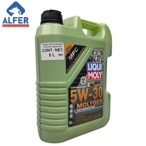 Garrafa de aceite Liqui Moly 5w-30 Molygen - Imagen 2