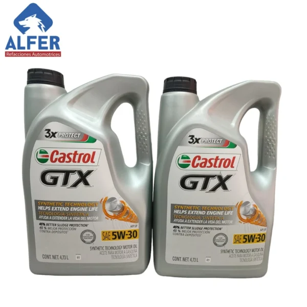 Garrafa de aceite Castrol 5 W 30