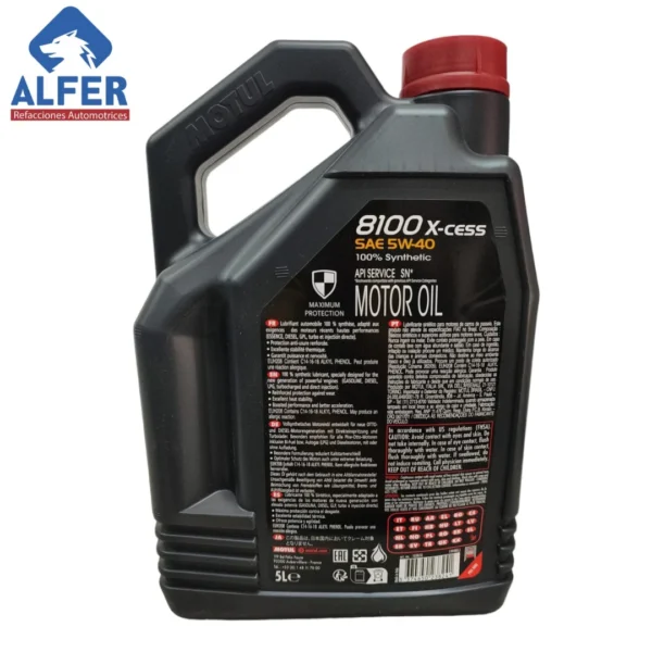 Garrafa de aceite Motul 5 W 40 - Imagen 3