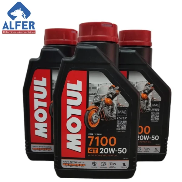 Aceite para moto 20 W 50 Motul 7100