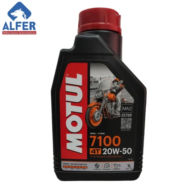 Aceite para moto 20 W 50 Motul 7100 - Imagen 2