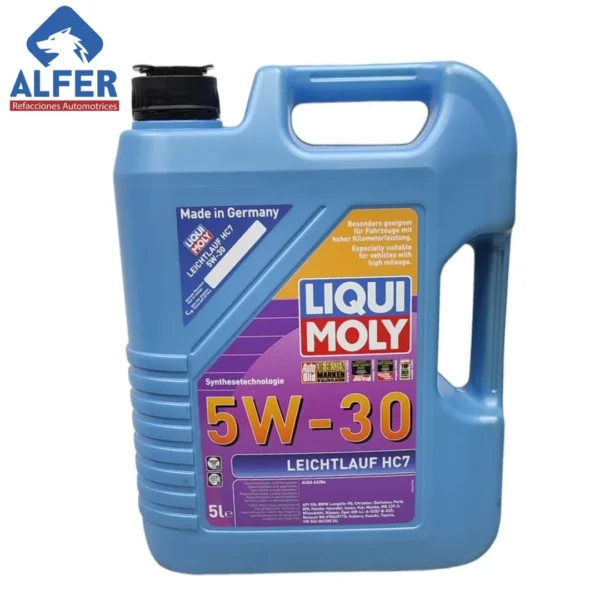 Garrafa de aceite Liqui Moly 5w-30 Leichtlauf HC7