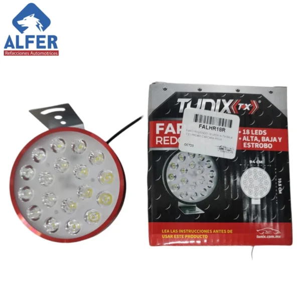 Faro redondo de 18 leds