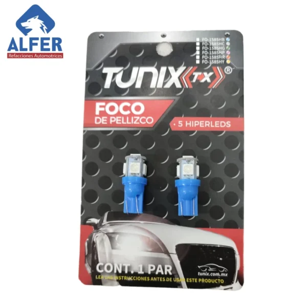 Tunix pellizco 5 leds azul