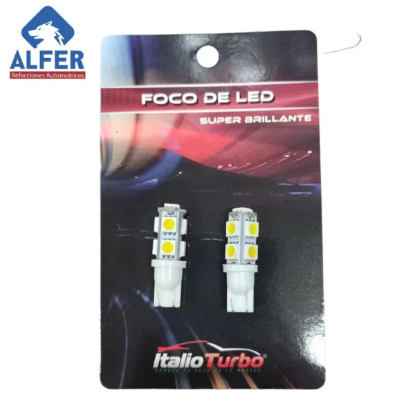 Italio turbo pellizco 9 leds blanco