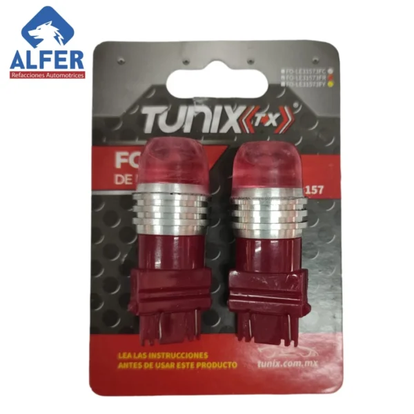 Foco Tunix pellizco 3 leds rojo