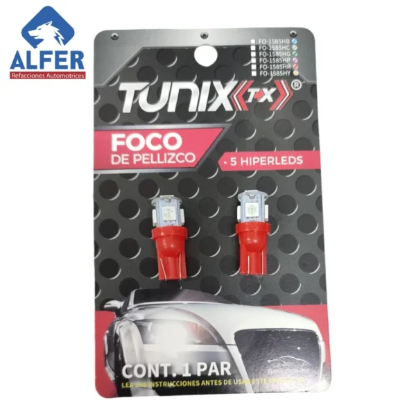 Tunix pellizco 5 leds rojo