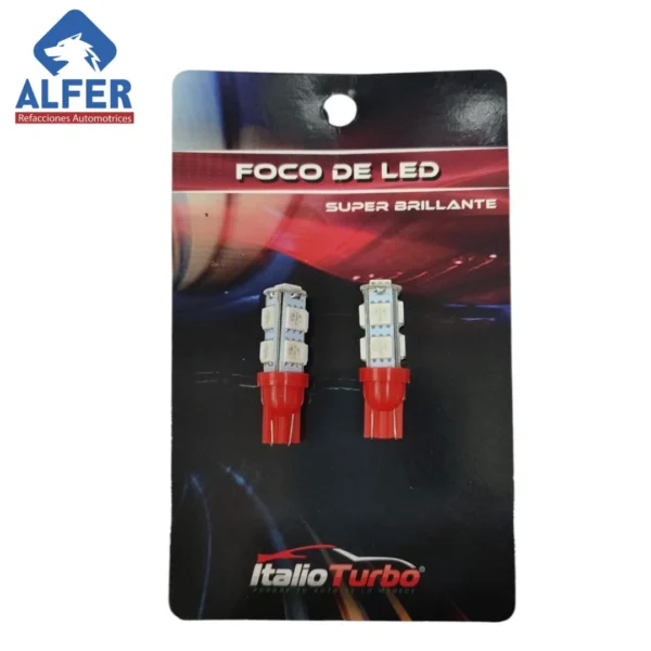 Italio turbo pellizco 9 leds rojo